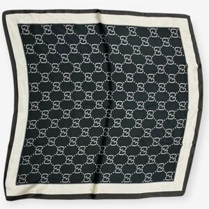 Designer Black and White Patterned womenScarf